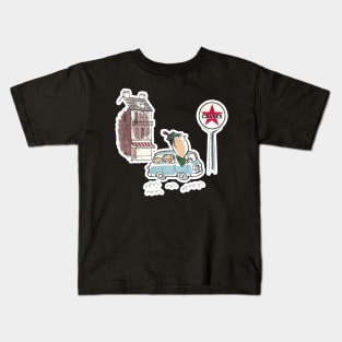 Caltex Driving Abroad Artwork Kids T-Shirt